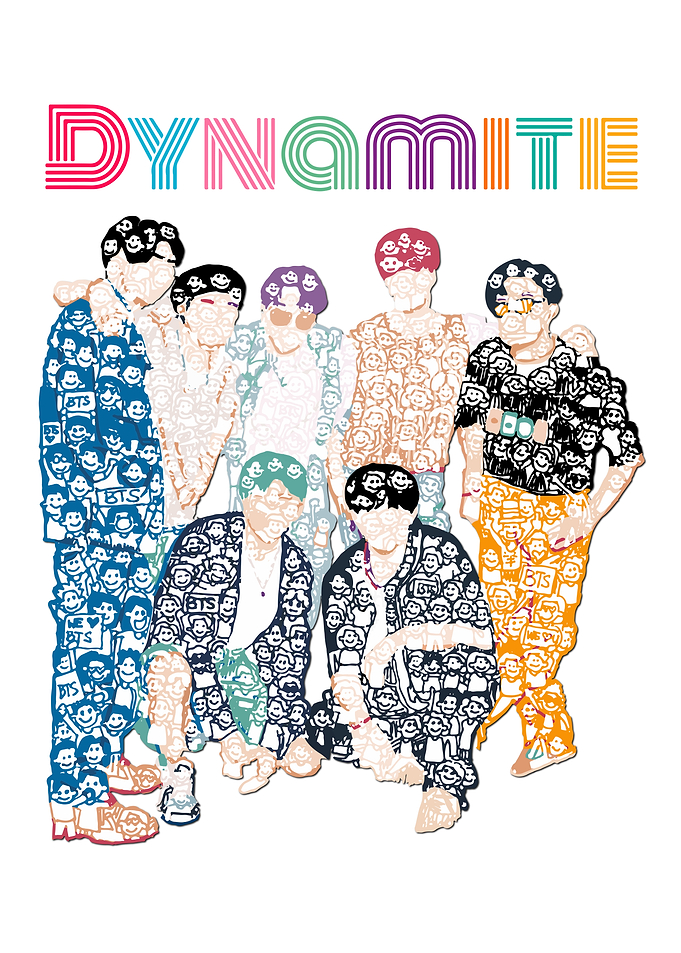BTS Dynamite Doodle
