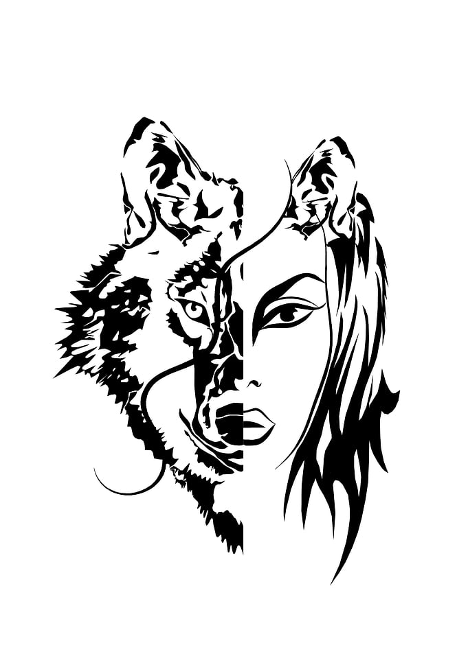 Wolf Girl white