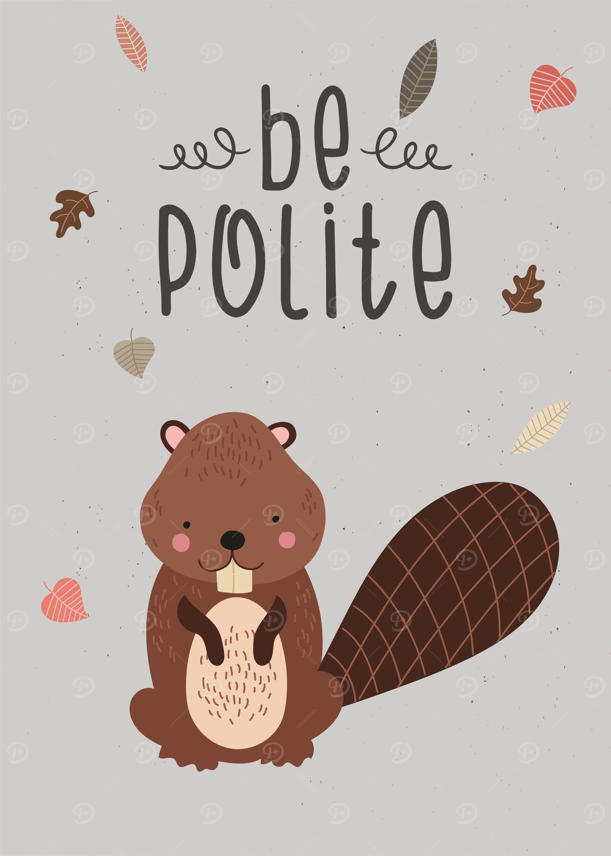 Be Polite Woodland Beaver