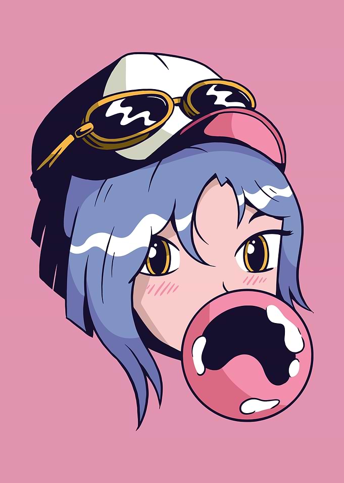 Flower Anime Girl