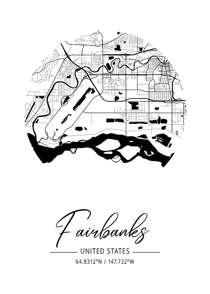 Fairbanks Area City Map