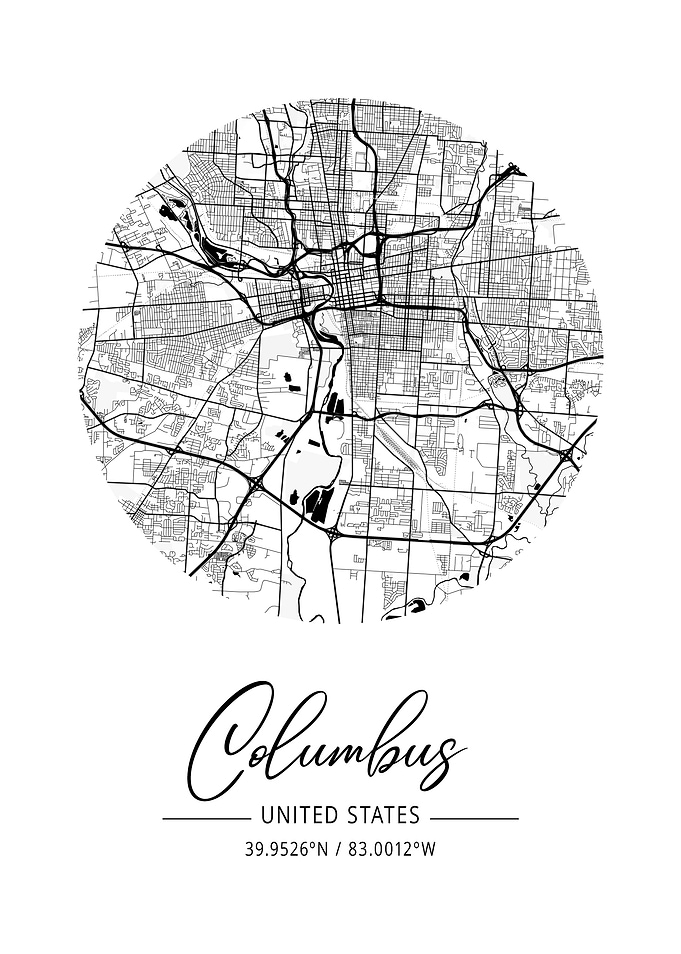 Columbus Area City Map