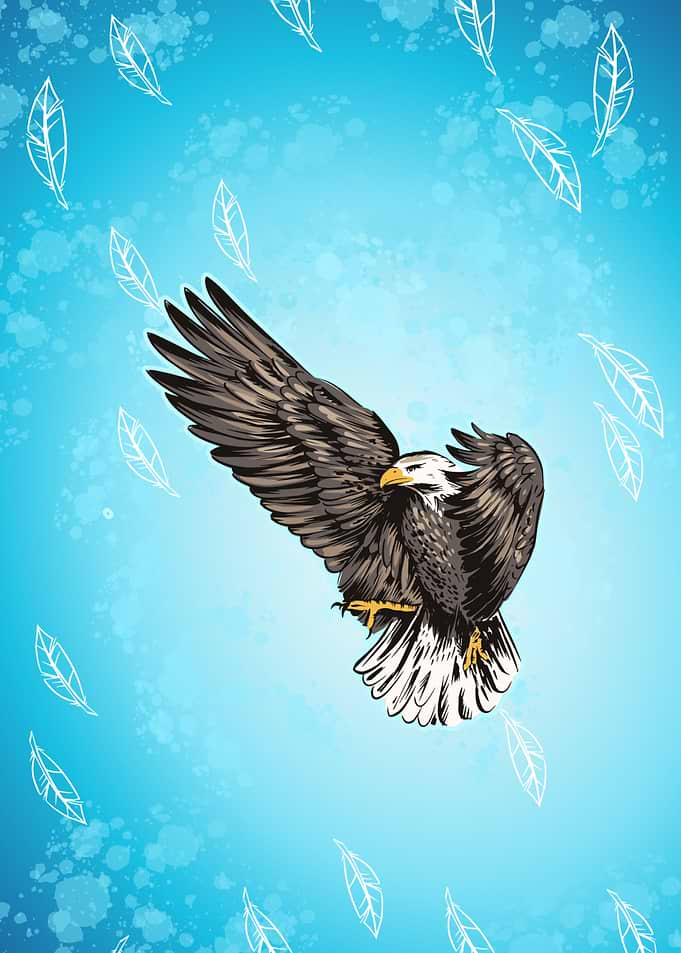 Eagle Bird Blue
