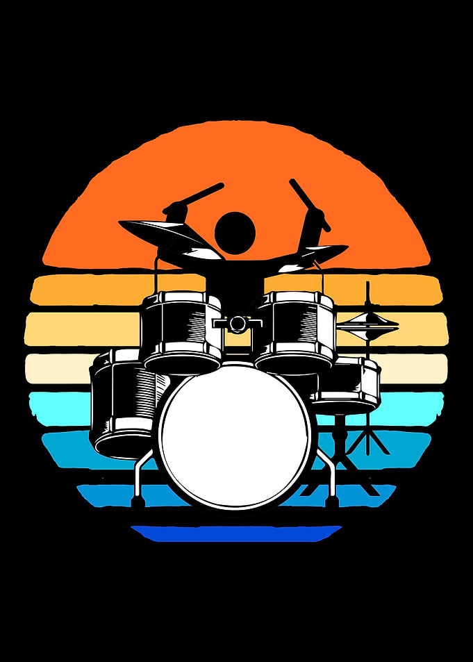 Drummer Retro Vintage