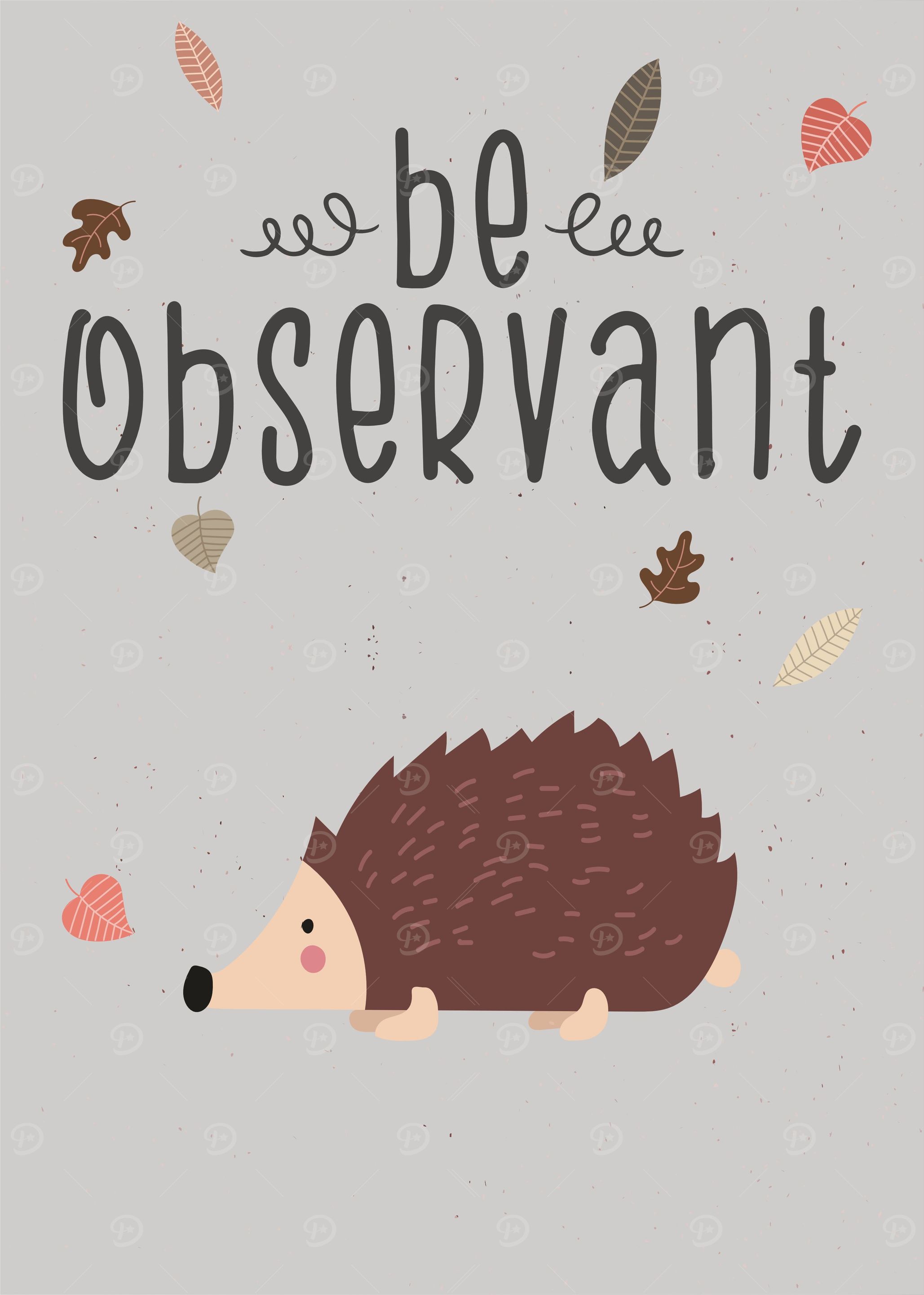 Be Observant Hedgehog