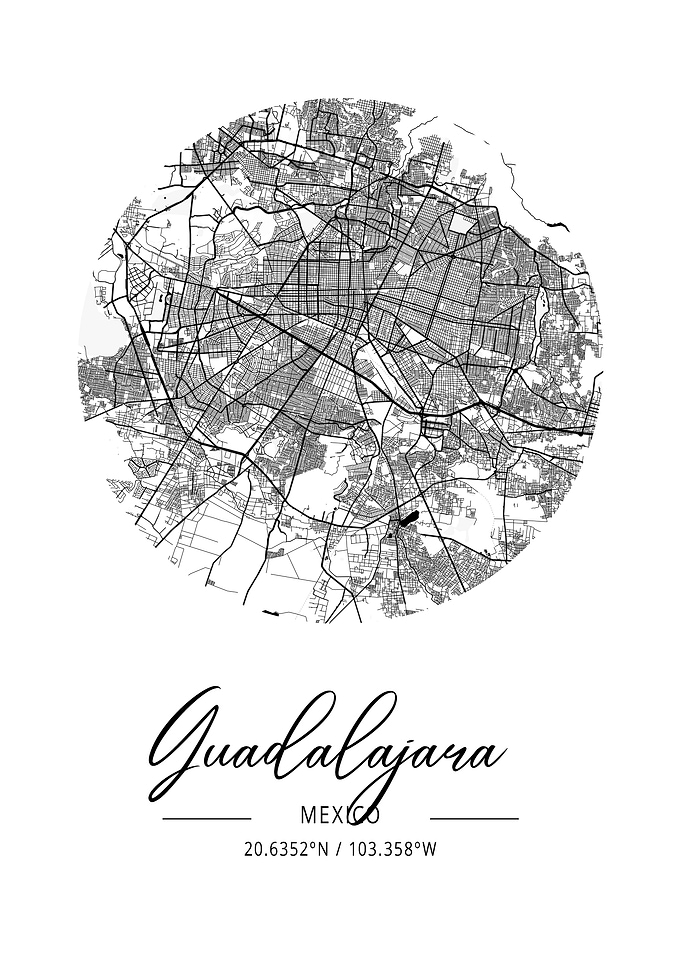 Guadalajara Area City Map