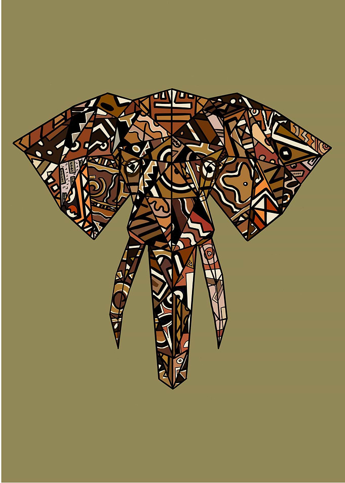 Origami japan elephant