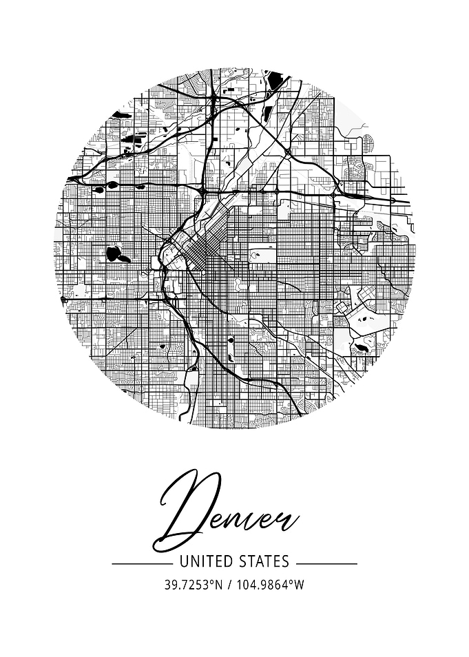 Denver Area City Map