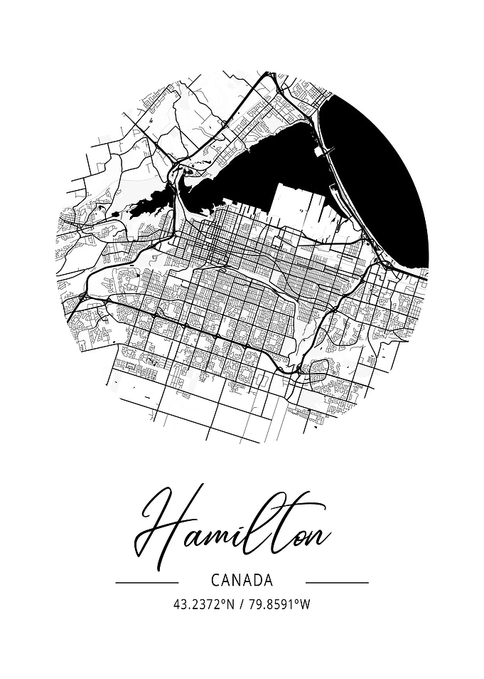 Hamilton Area City Map