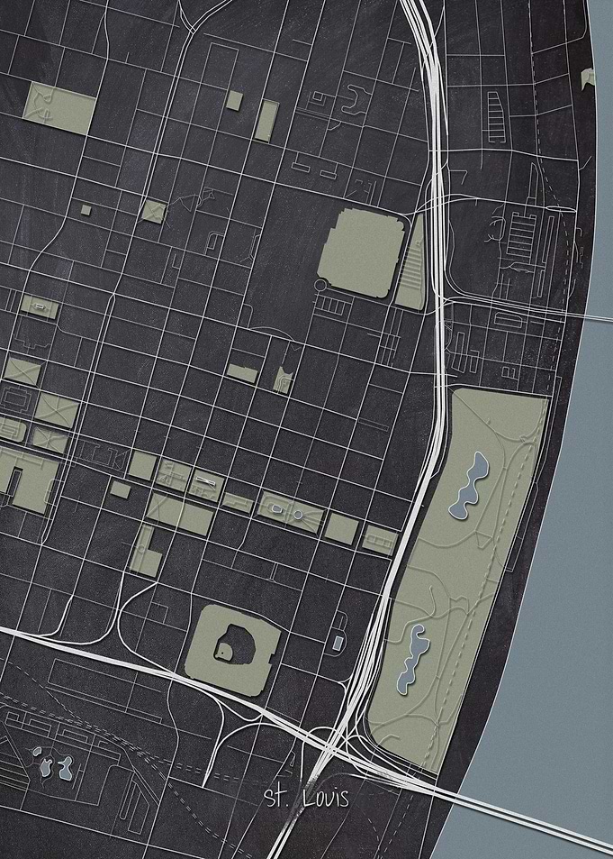 Saint Louis Downtown Map