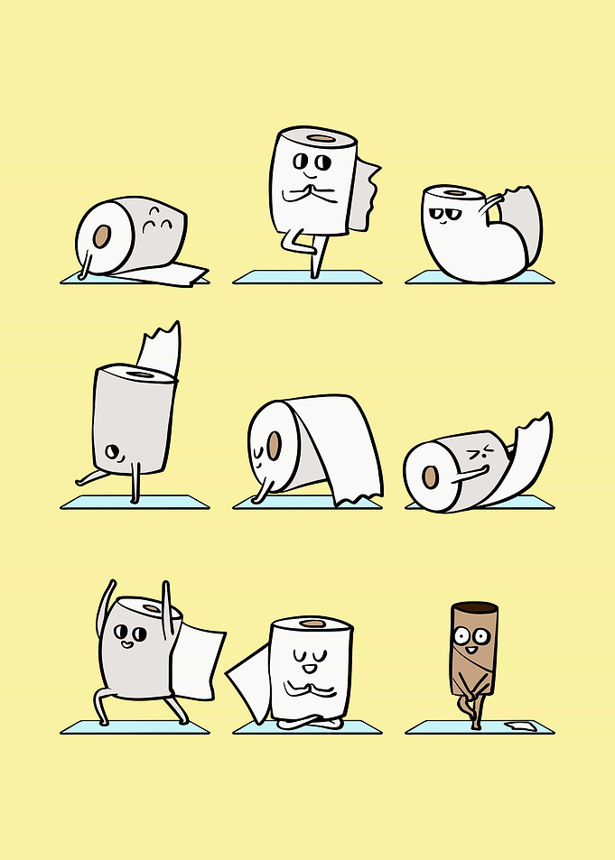 Toilet Paper Yoga