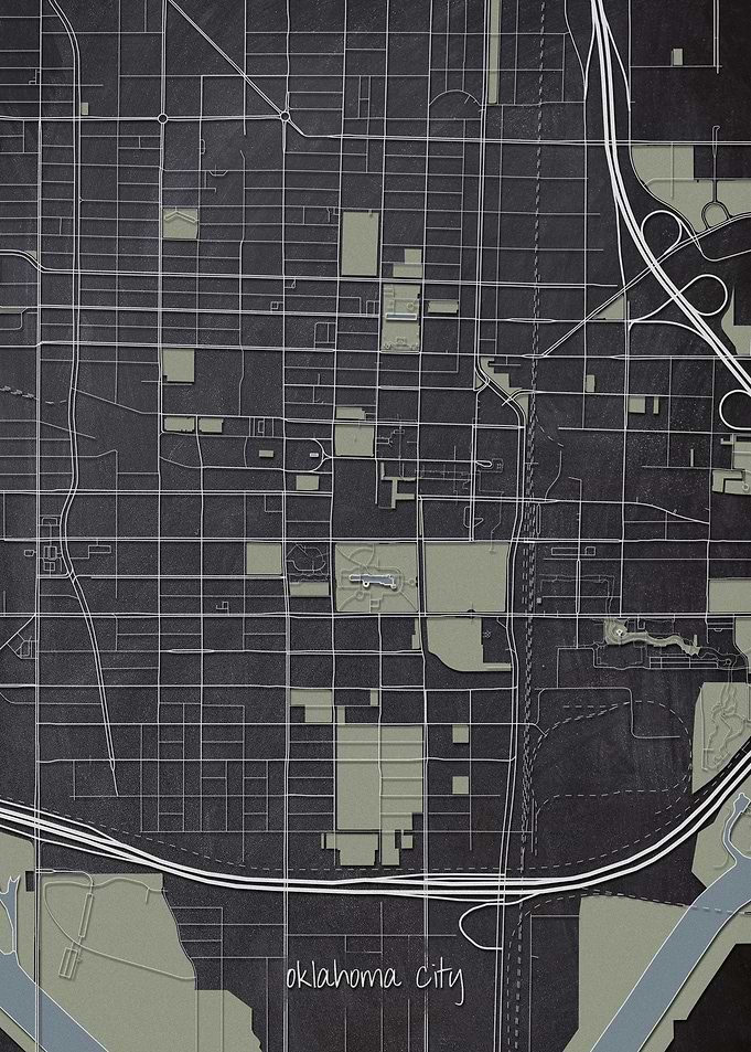 Oklahoma City Downtown Map