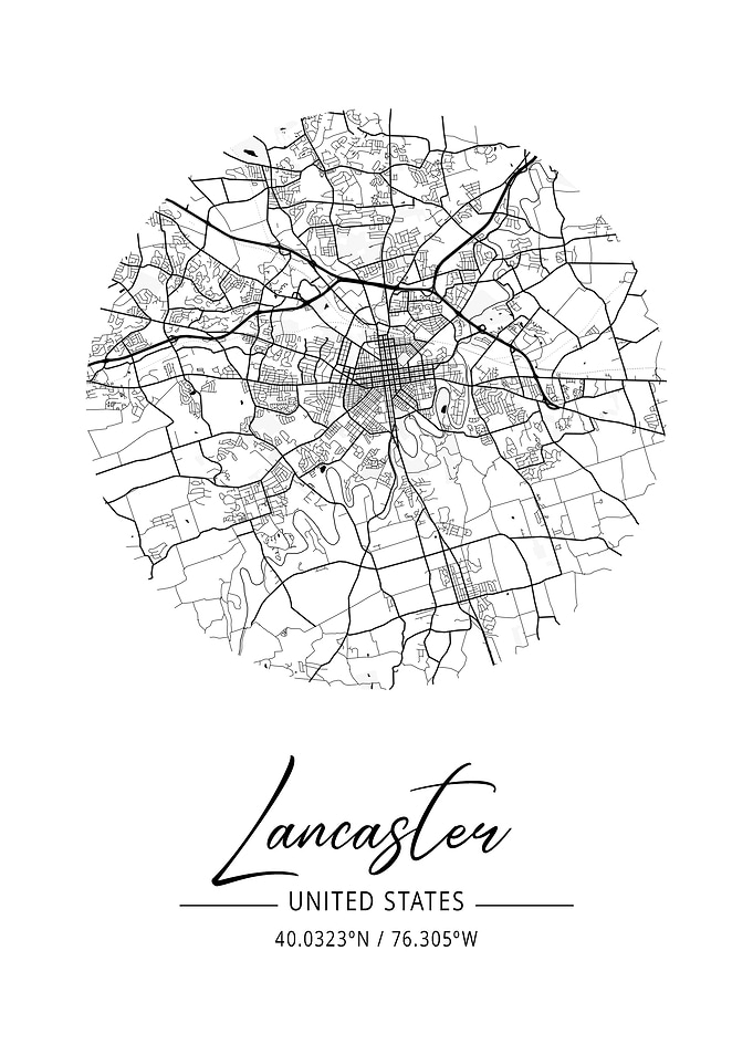 Lancaster Area City Map
