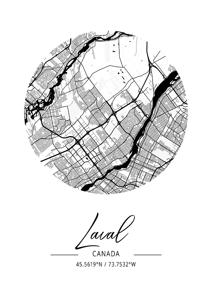 Laval Area City Map