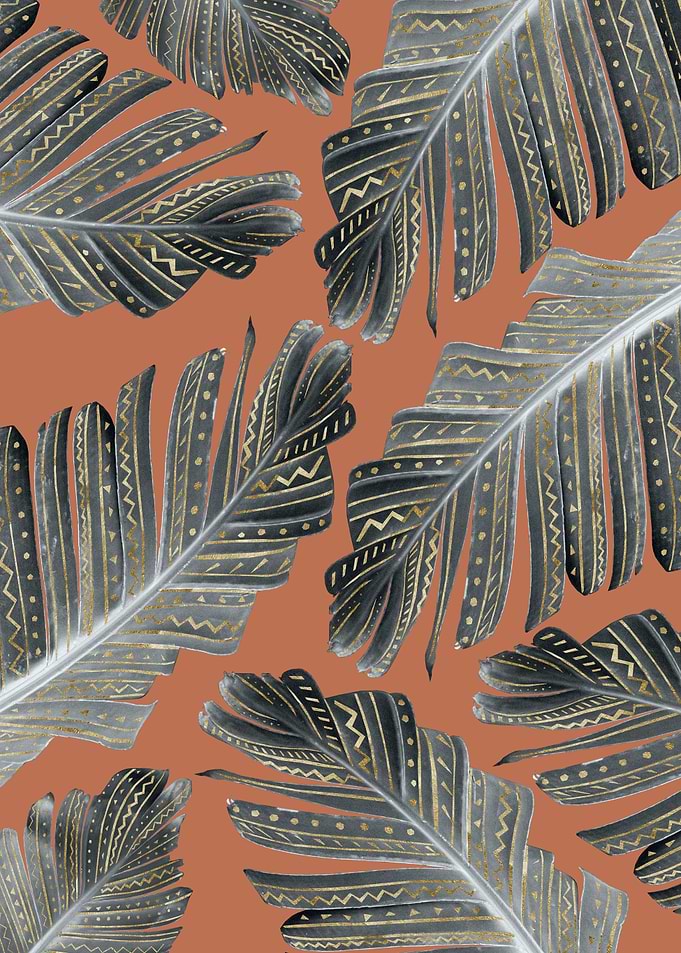 Boho Banana Leaves Glam 3