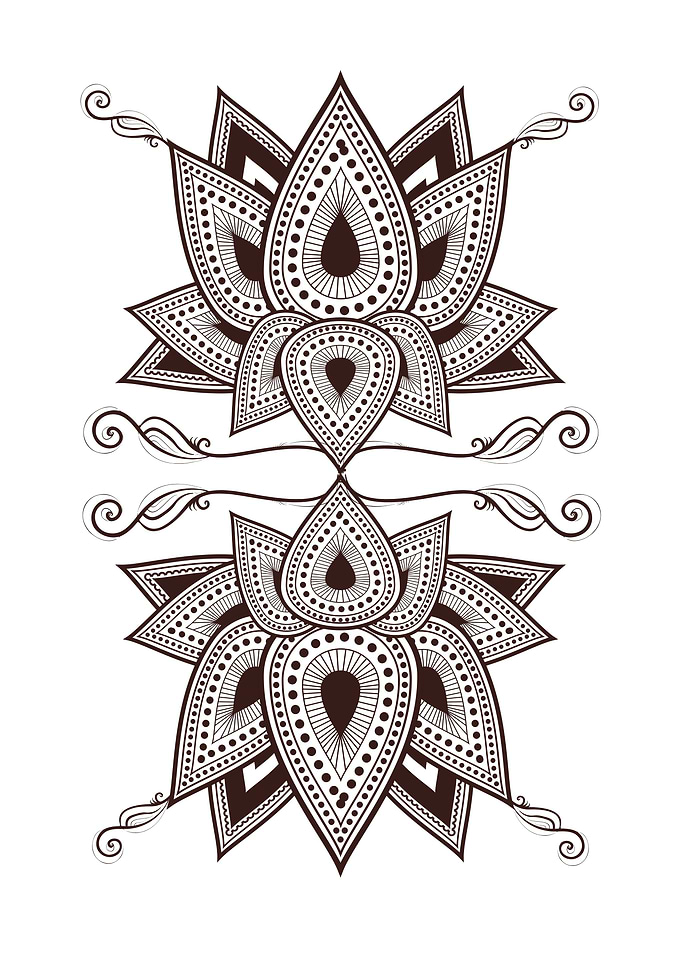Boho Hippie Mandala Poster