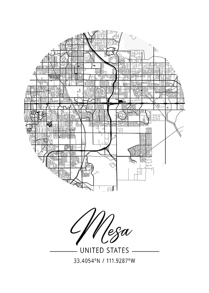 Mesa Area City Map