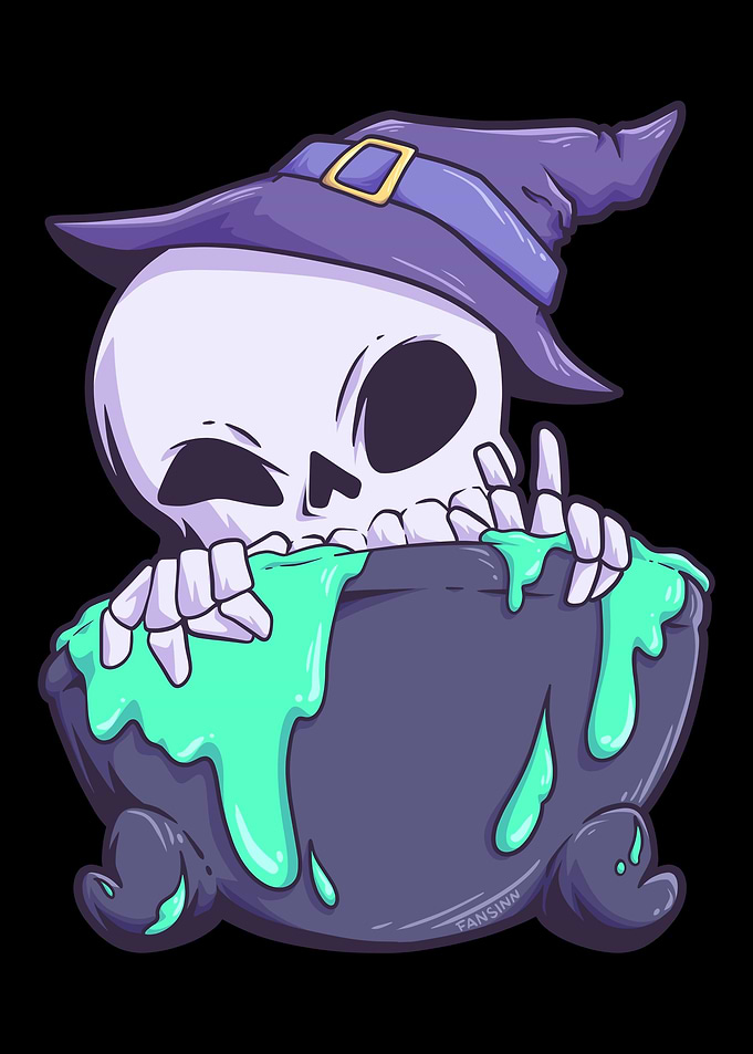 Cooking pot Halloween kitc