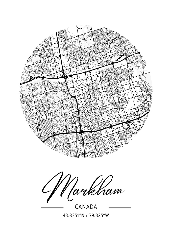 Markham Area City Map