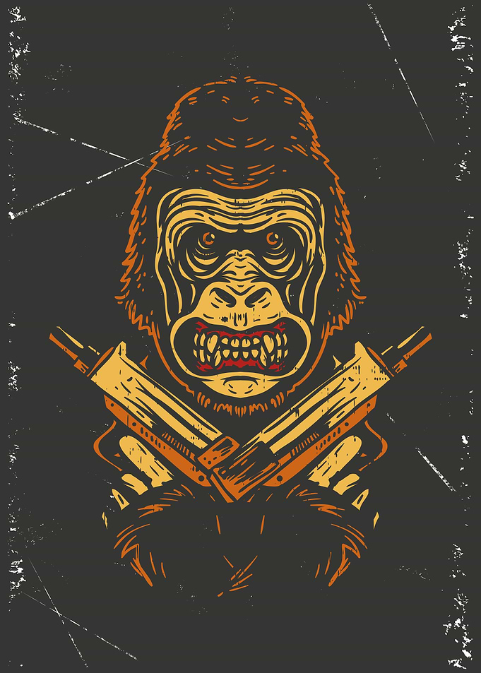 Gorilla Soldier Art