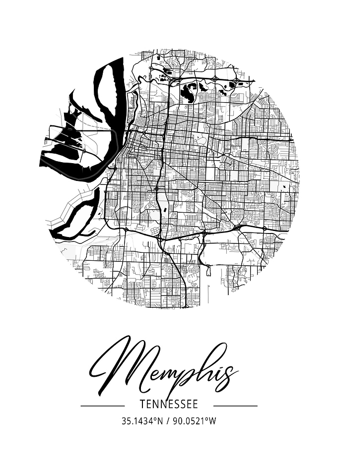 Memphis Area City Map