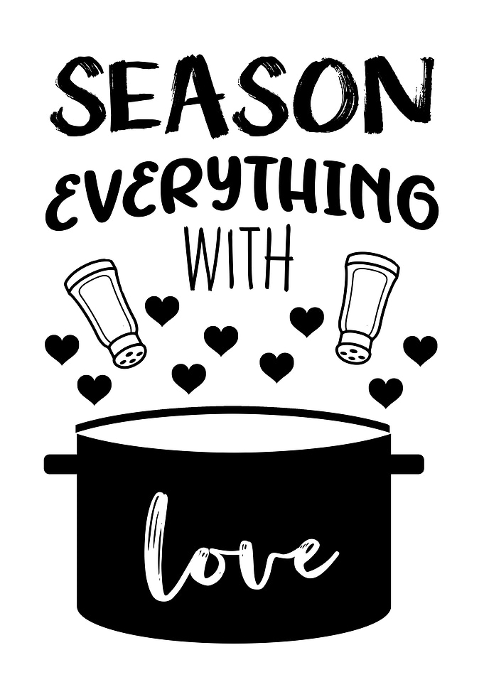 KITCHEN SEASON LOVE BLACK