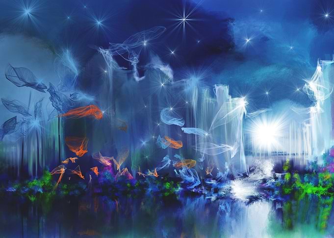 Abstract Night Stars