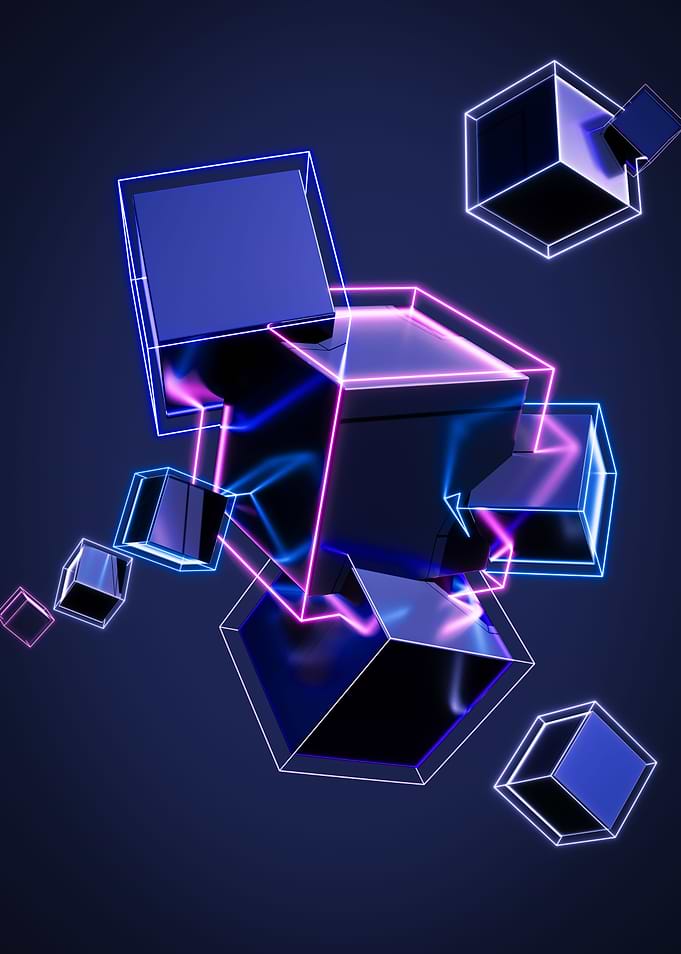 Cube Wireframe Lights