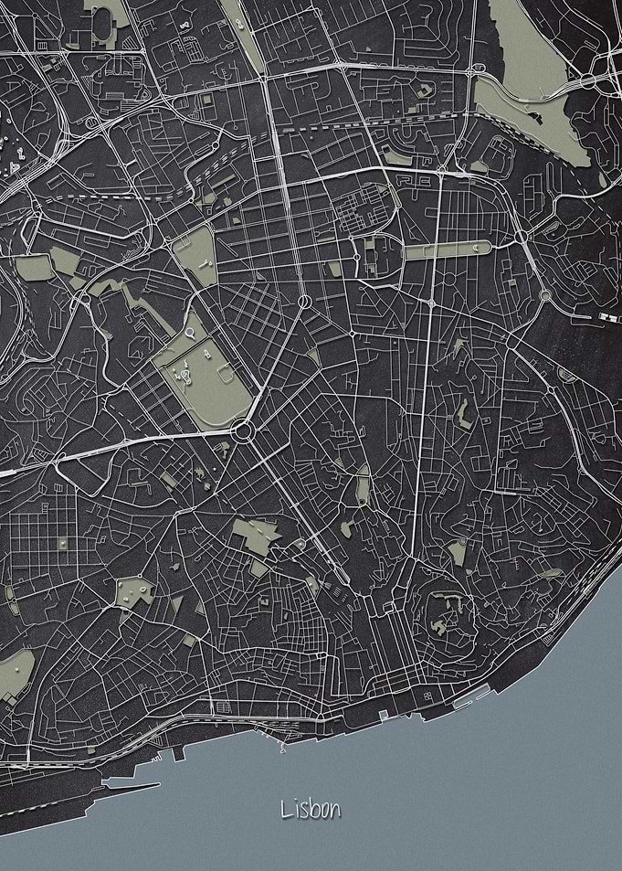 Lisbon Downtown Map