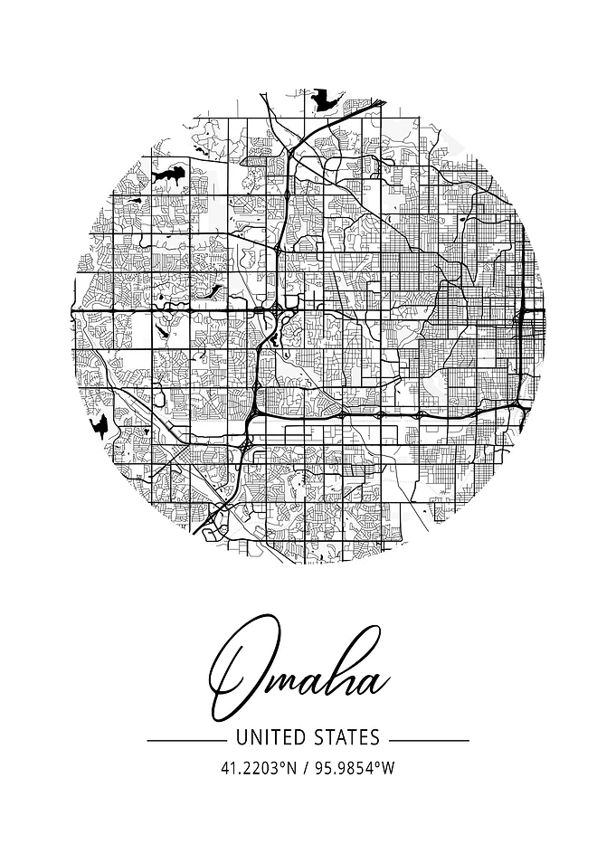 Omaha Area City Map