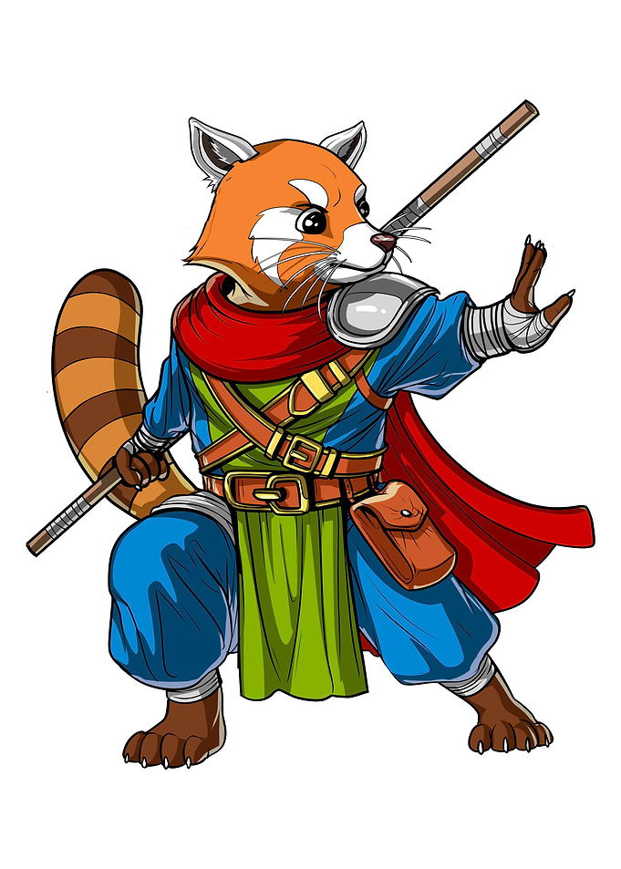 Red Panda Bear Ninja