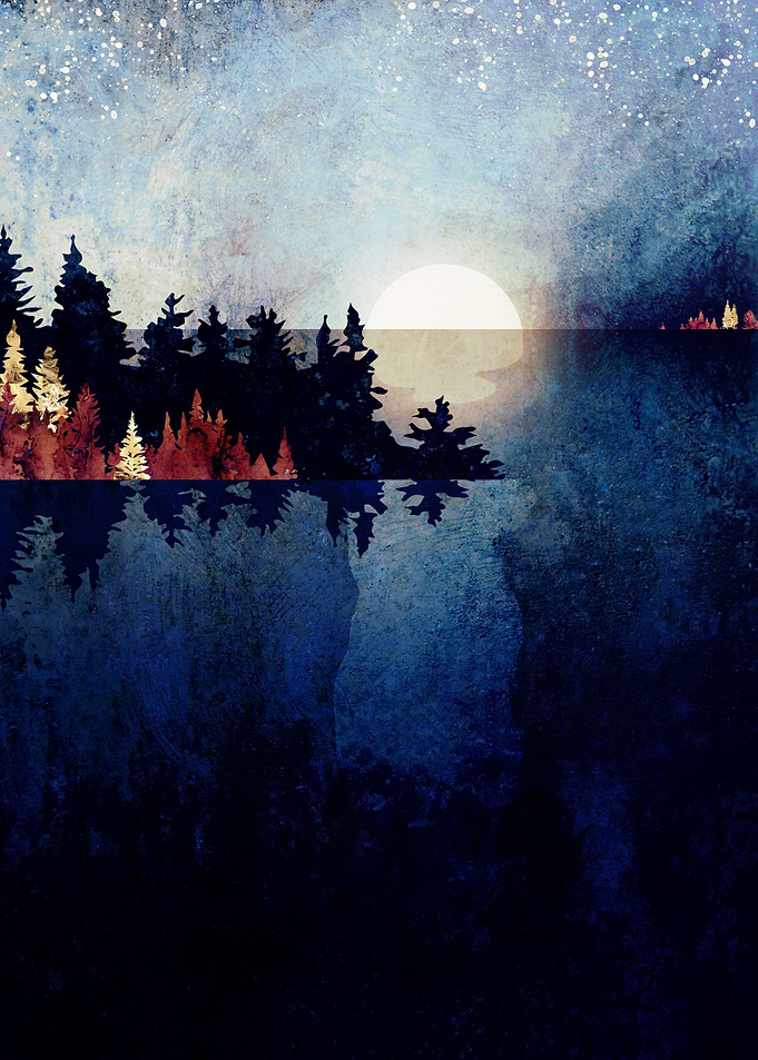 Autumn Moon Reflection