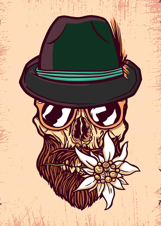Hipster Skull