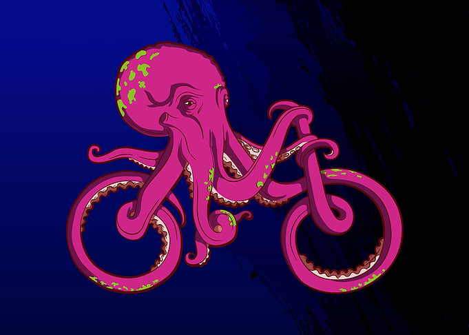 Octopus Biker Design