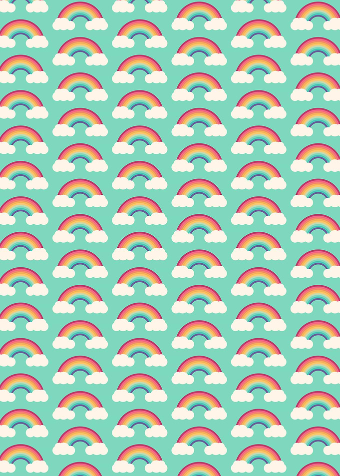 Retro Rainbow Pattern 05