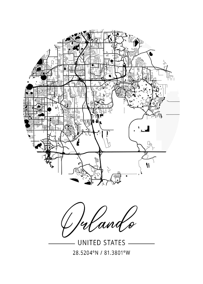 Orlando Area City Map