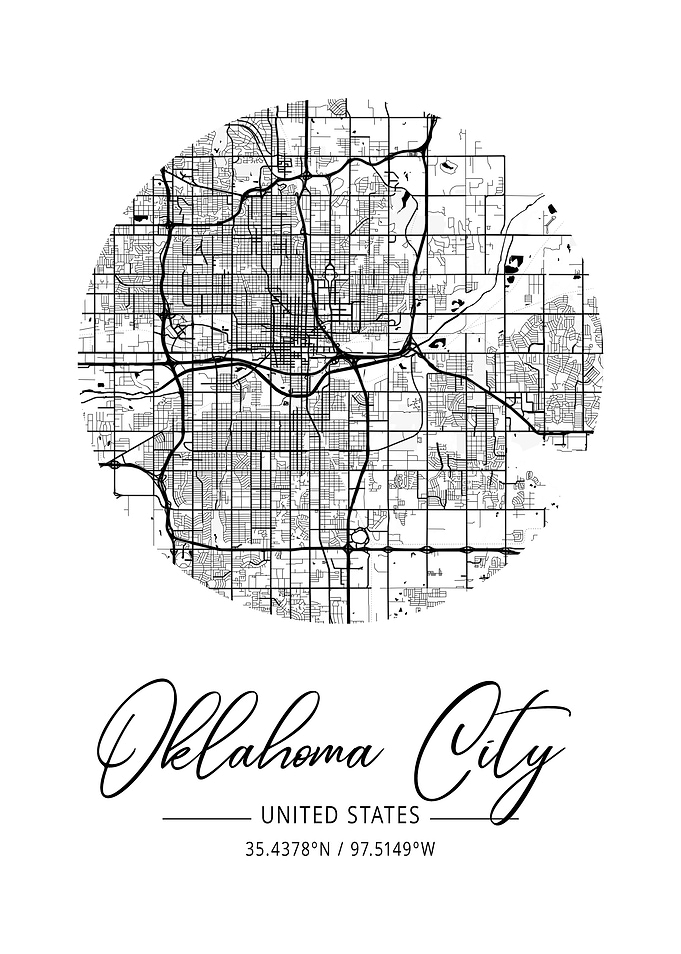 Oklahoma City Area Map