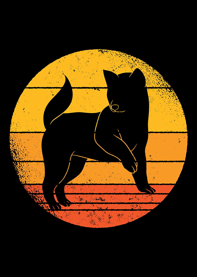 Shiba Inu Dog Sunset