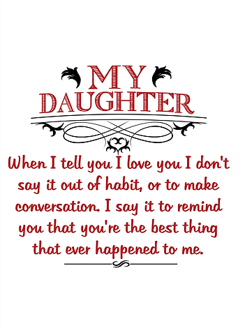 My daughter best thing