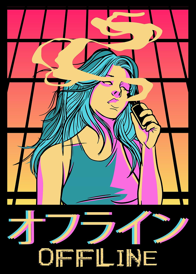 Smoking Anime Girl Aesthet