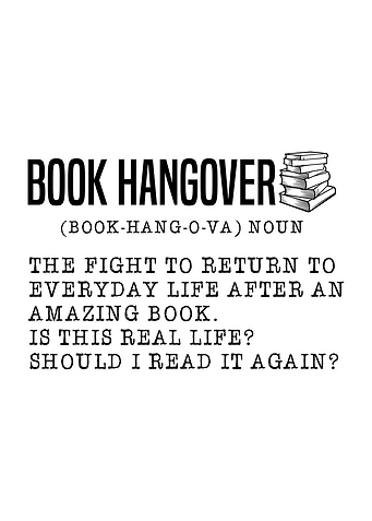 Book Hangover Wall Art