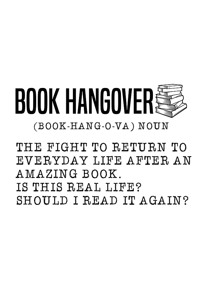 Book Hangover Wall Art