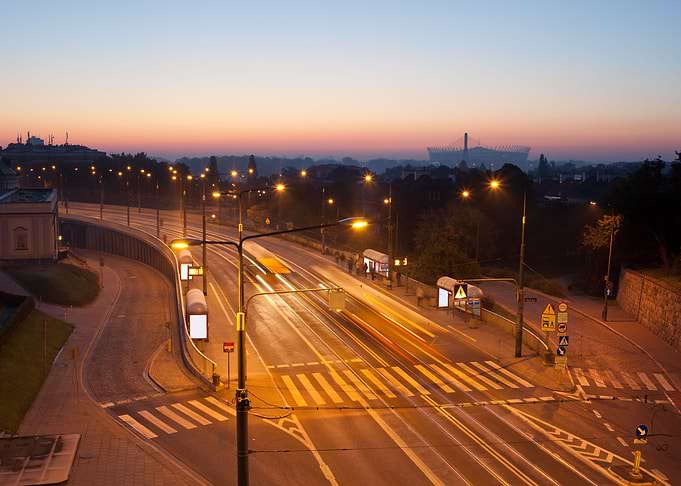 City Street at Dawn