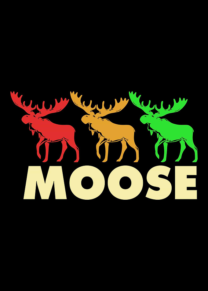 Moose Colorful Deer