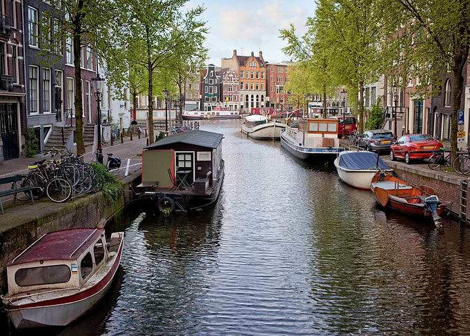 Canal in Amsterdam