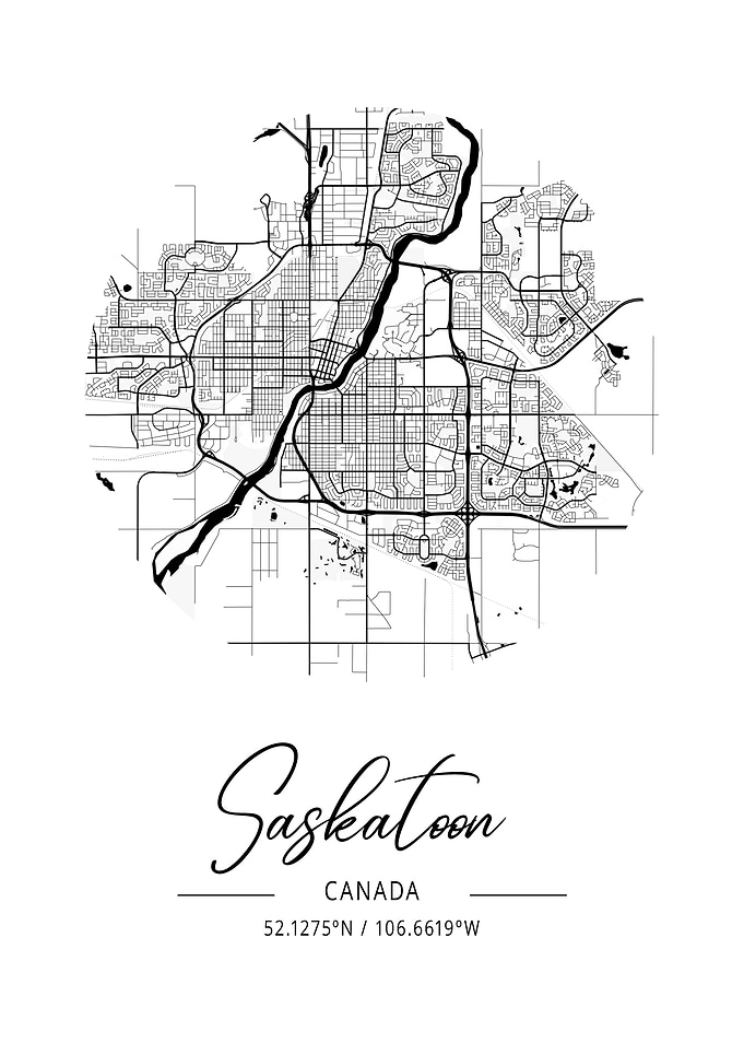 Saskatoon Area City Map