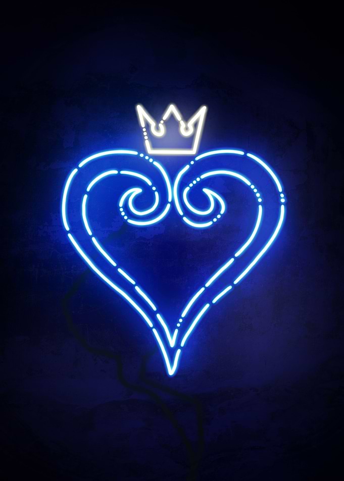 The Heart Neon Art Glowing