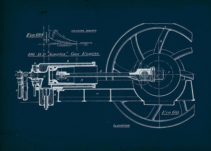 Gas Engine Blueprint