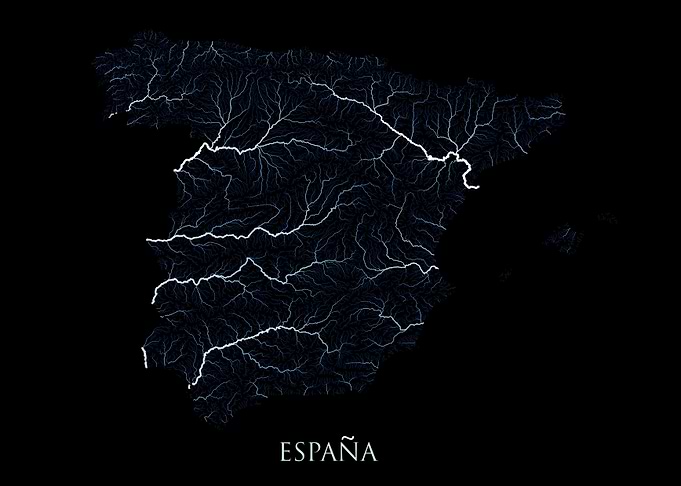Spain river network