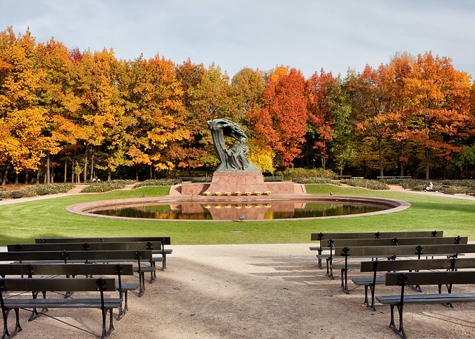 Lazienki Park in Warsaw